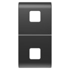 GEWISS - GEWGW12553S TASTO INTERC.2 LENTI 1M NERO