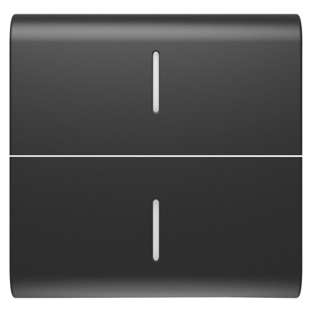 GEWISS - GEWGW12558S TASTO INTERC.2 DIFFUSORI 2M NERO