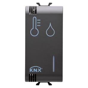 GEWISS - GEWGW12799H SONDA TERMOREGOLAZIONE/UMIDITA KNX NERO