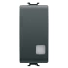 GEWISS - GEWGW12916 PULSANTE EL.1MOD SEGNALAZIONE LUM.NERO