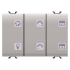GEWISS - GEWGW13783A PULS.6CH TASTI E SIMB.BEIGE KNX