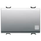 GEWISS - GEWGW14043 INTERRUTTORE UNIPOLARE 250V ac - 16AX ILLUMINABILE - CON LENTE NEUTRA SOSTITUIBILE - 3 MODULI - TITANIO - CHORUSMART