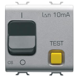 GEWISS - GEWGW14482 INT.DIF.MAGN.1P+N C6 10MA 230V AC 3KA T.