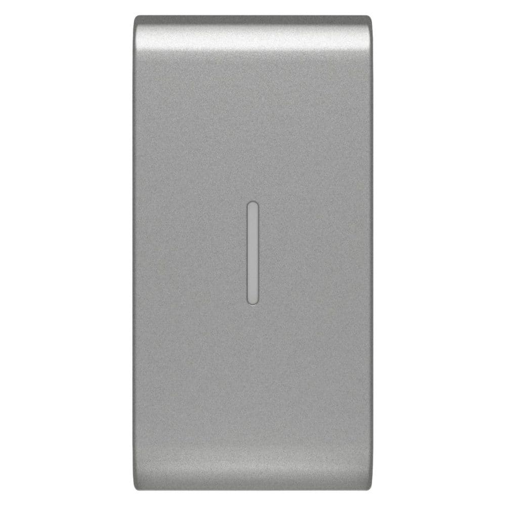 GEWISS - GEWGW14555S TASTO INTERCAMBIABILE PER COMANDI ASSIALI - CON DIFFUSORE - 1 MODULO - TITANIO - CHORUSMART