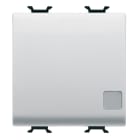 GEWISS - GEWGW15173F PULSANTE UNIPOLARE 250V ac - MORSETTI CABLAGGIO RAPIDO - NA 16A ILLUMINABILE - CON LENTE NEUTRA SOSTITUIBILE - 2 MODULI - BIANCO SATINATO - CHORUSMART