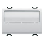 GEWISS - GEWGW15192 PULSANTE CON TARGA PORTANOME ILLUMINABILE 250V ac - NA 10A - 3 MODULI - BIANCO SATINATO - CHORUSMART