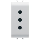 GEWISS - GEWGW15201 PRESA STANDARD ITALIANO 250V ac - 2P+T 10A - P11 - 1 MODULO - BIANCO SATINATO - CHORUSMART