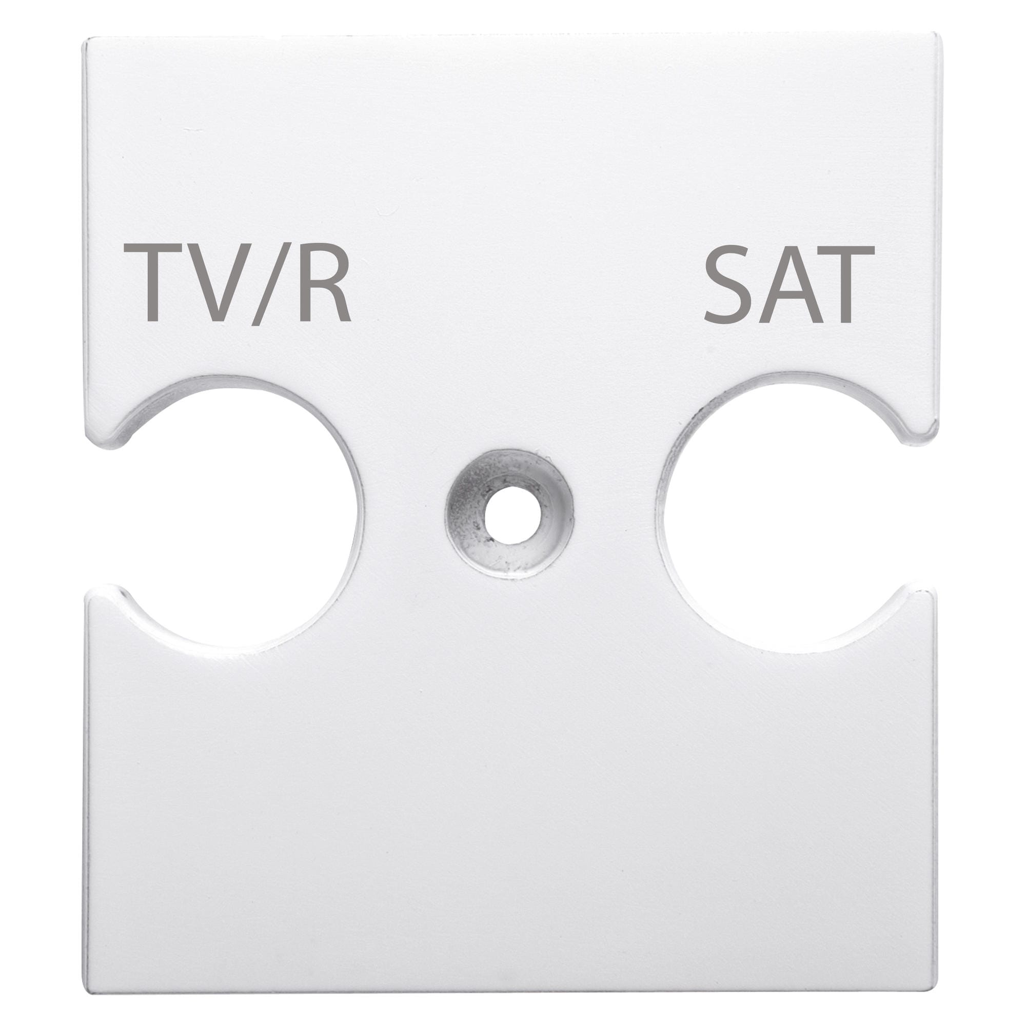GEWISS - GEWGW15387 SUPPORTO UNIVERSALE - PRESE COMBINATE TV/R-SAT - BIANCO SATINATO - CHORUSMART