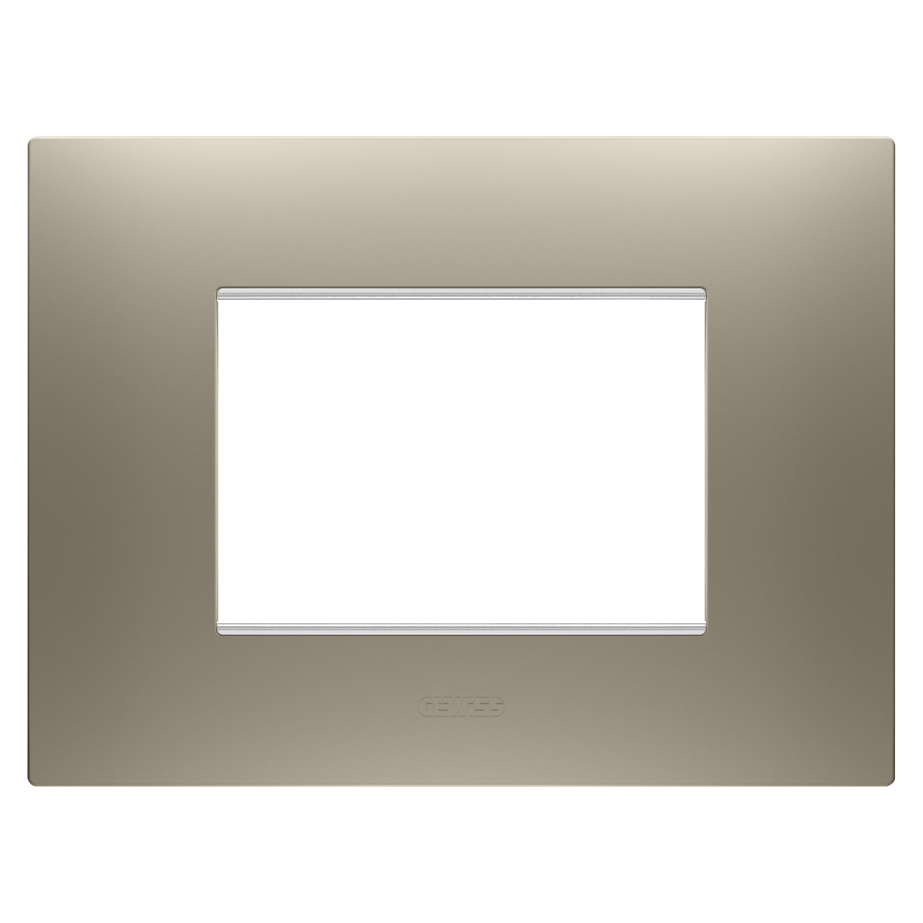 GEWISS - GEWGW16003BR PLACCA EGO 3M BRONZO CHIARO