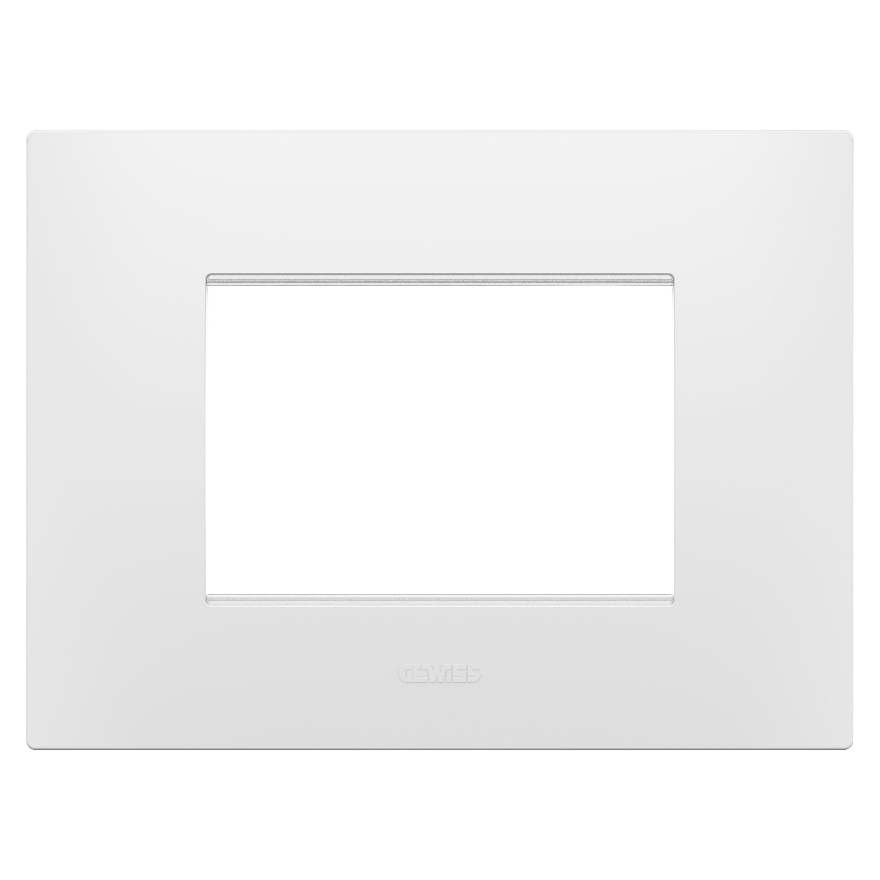 GEWISS - GEWGW16003PW PLACCA EGO - IN TECNOPOLIMERO - 3 POSTI - BIANCO SATINATO - CHORUSMART