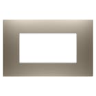 GEWISS - GEWGW16004BR PLACCA EGO - IN TECNOPOLIMERO VERNICIATO - 4 POSTI - BRONZO CHIARO - CHORUSMART