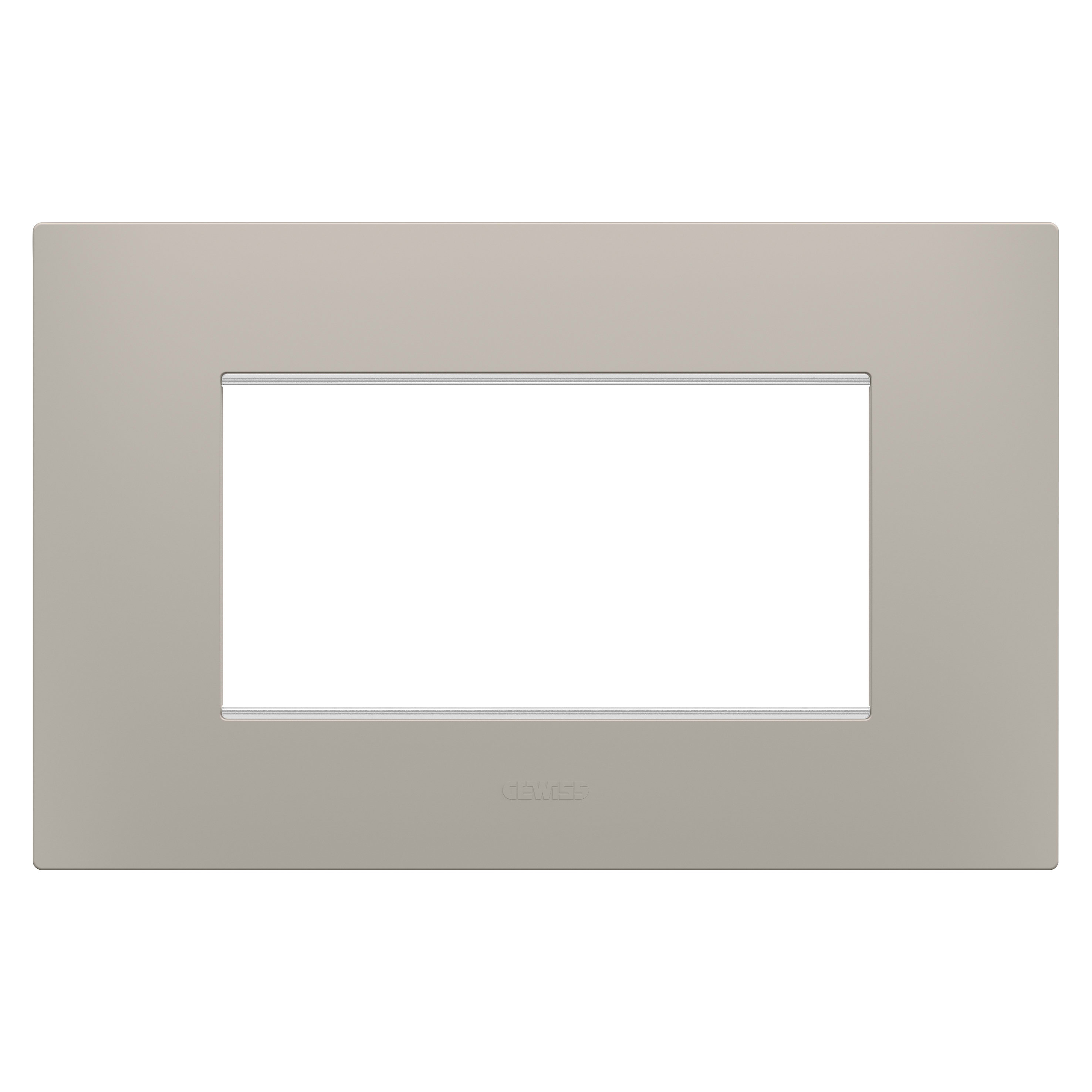 GEWISS - GEWGW16004DS PLACCA EGO - IN TECNOPOLIMERO - 4 POSTI - DARK SAND - CHORUSMART