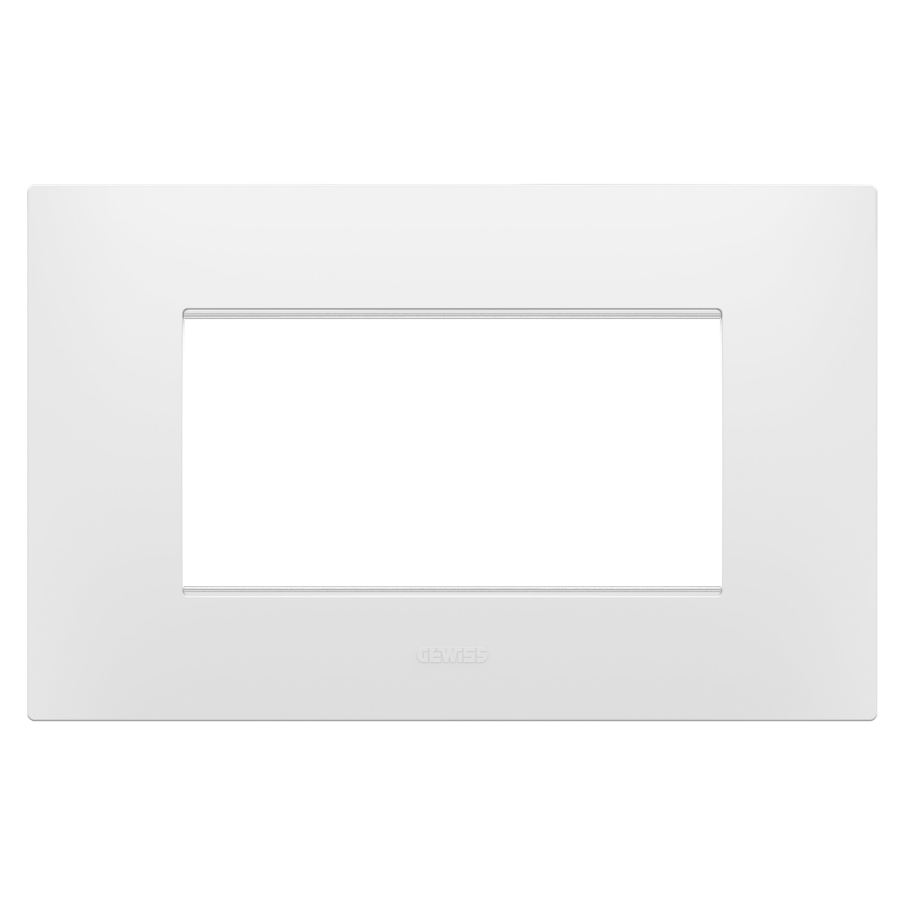 GEWISS - GEWGW16004PW PLACCA EGO - IN TECNOPOLIMERO - 4 POSTI - BIANCO SATINATO - CHORUSMART