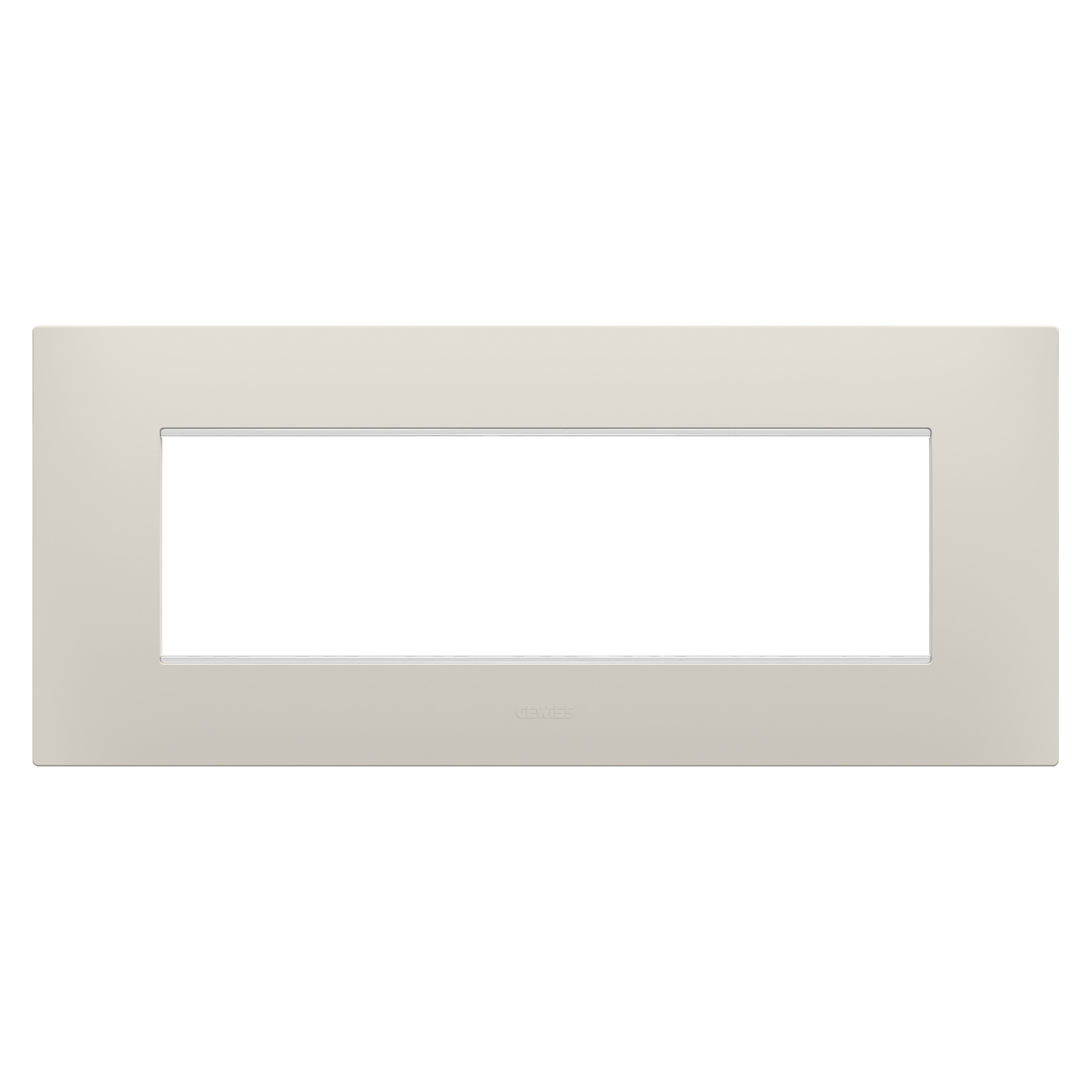 GEWISS - GEWGW16007NB PLACCA EGO - IN TECNOPOLIMERO - 7 POSTI - NATURAL BEIGE - CHORUSMART