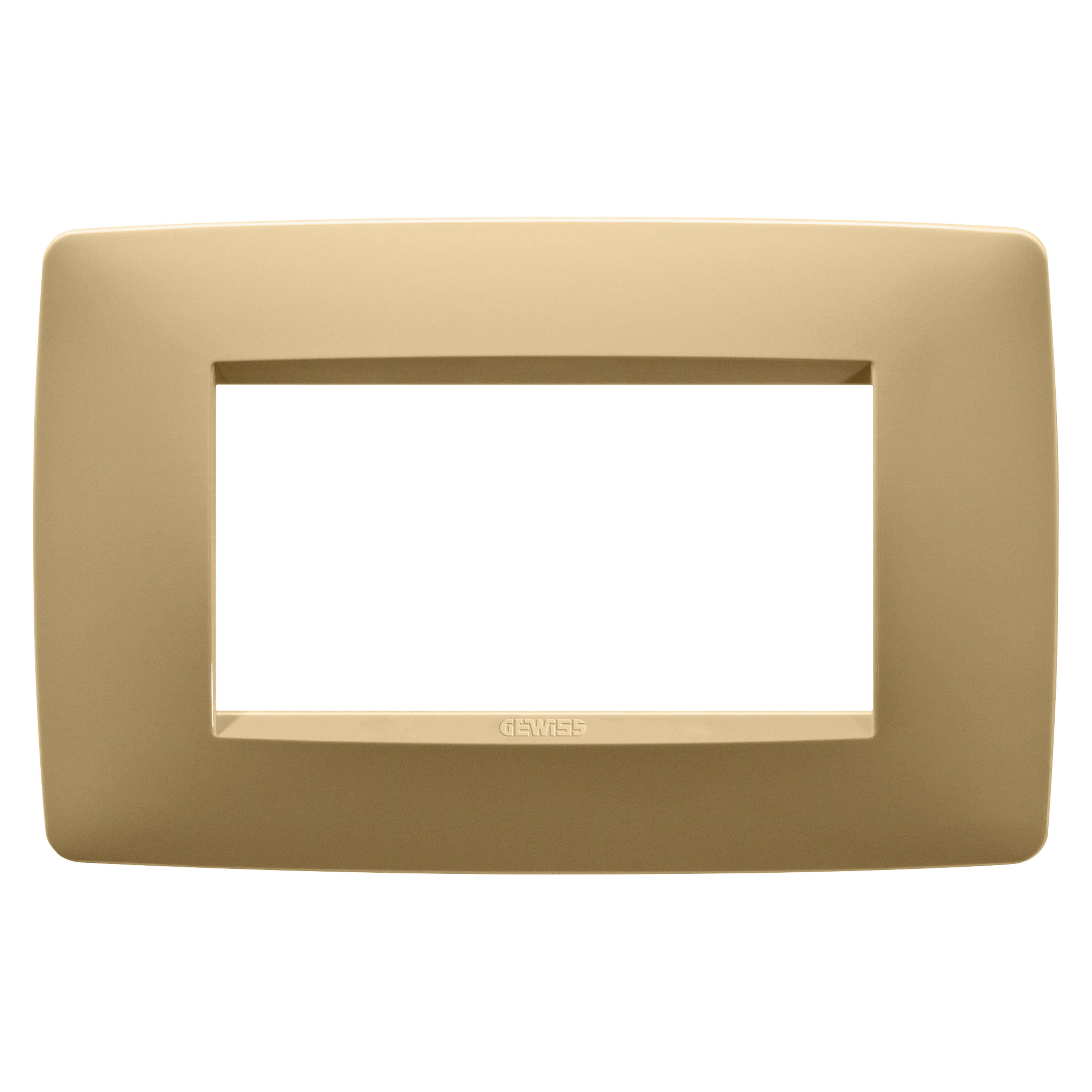 GEWISS - GEWGW16104VO PLACCA ONE - IN TECNOPOLIMERO VERNICIATO - 4 POSTI - ORO - CHORUSMART