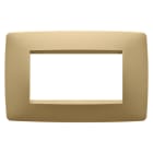 GEWISS - GEWGW16104VO PLACCA ONE - IN TECNOPOLIMERO VERNICIATO - 4 POSTI - ORO - CHORUSMART