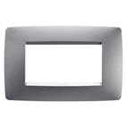GEWISS - GEWGW16104VT PLACCA ONE - IN TECNOPOLIMERO VERNICIATO - 4 POSTI - TITANIO - CHORUSMART