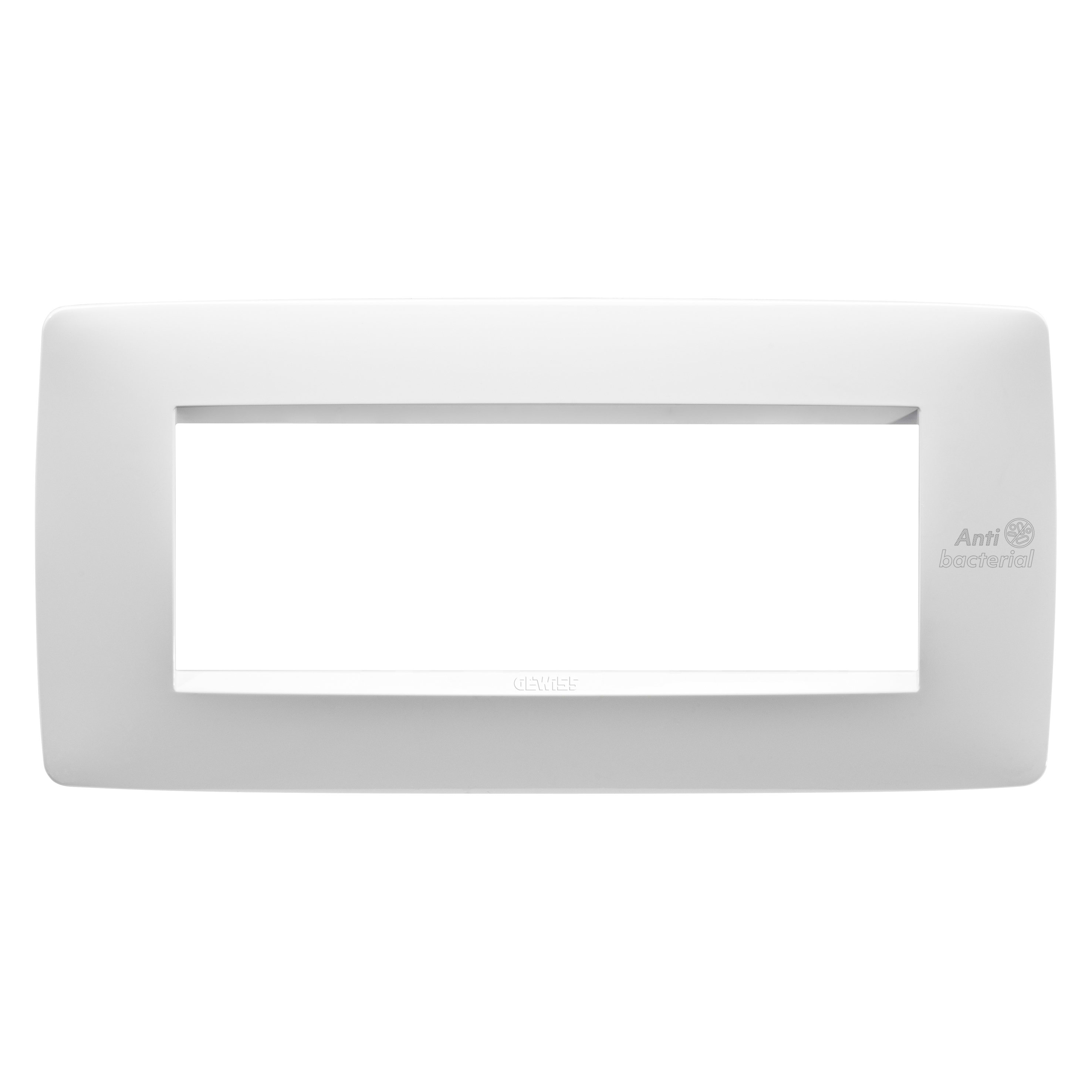 GEWISS - GEWGW16106AB PLACCA ONE 6M BIANCO ANTIBATTERICO