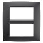 GEWISS - GEWGW16108VN PLACCA ONE - IN TECNOPOLIMERO VERNICIATO - 8 POSTI - NERO SATINATO - CHORUSMART