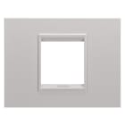 GEWISS - GEWGW16202XL PLACCA LUX - IN METALLO - 2 POSTI - NATURAL BEIGE MONOCHROME - CHORUSMART