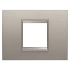 GEWISS - GEWGW16202XS PLACCA LUX 2M MET. ALLUM. SPAZZ.