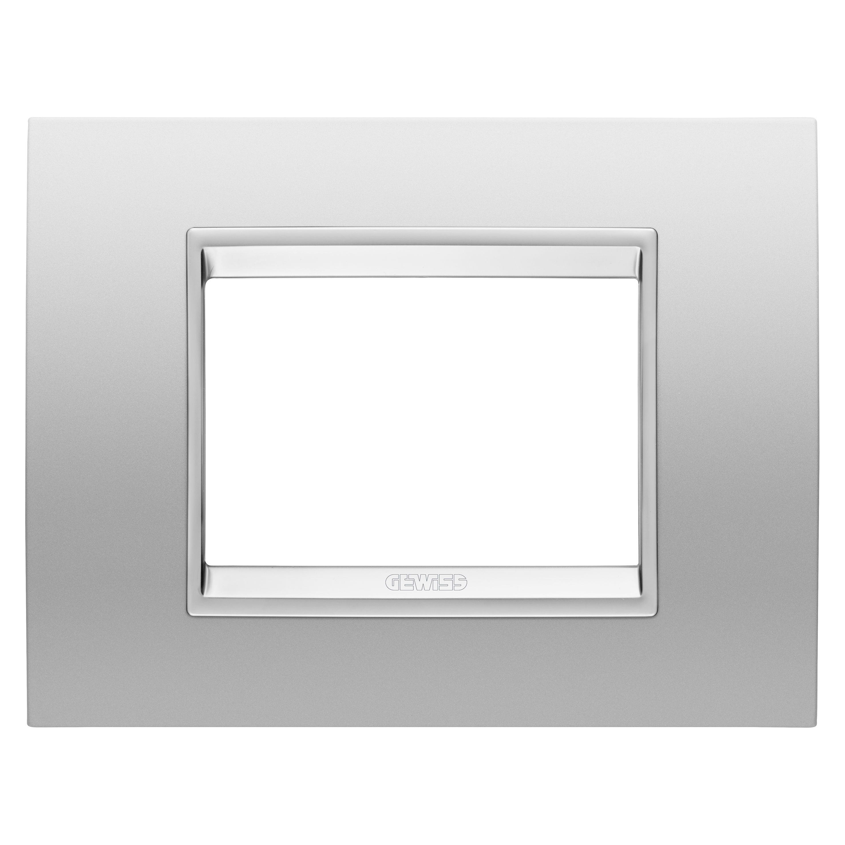 GEWISS - GEWGW16203XR PLACCA LUX 3M METALLO MAGNETIC GRAY