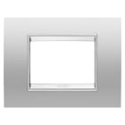 GEWISS - GEWGW16203XR PLACCA LUX 3M METALLO MAGNETIC GRAY