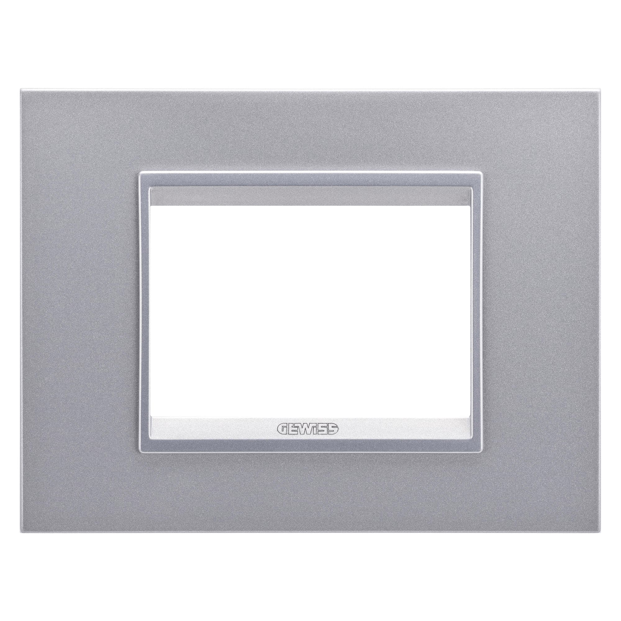 GEWISS - GEWGW16203YT PLACCA LUX 3M TITANIO MONOCHROME