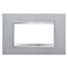GEWISS - GEWGW16204VT PLACCA LUX 4M TITANIO