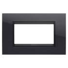 GEWISS - GEWGW16204YN PLACCA LUX 4M NERO TONER - LAVY