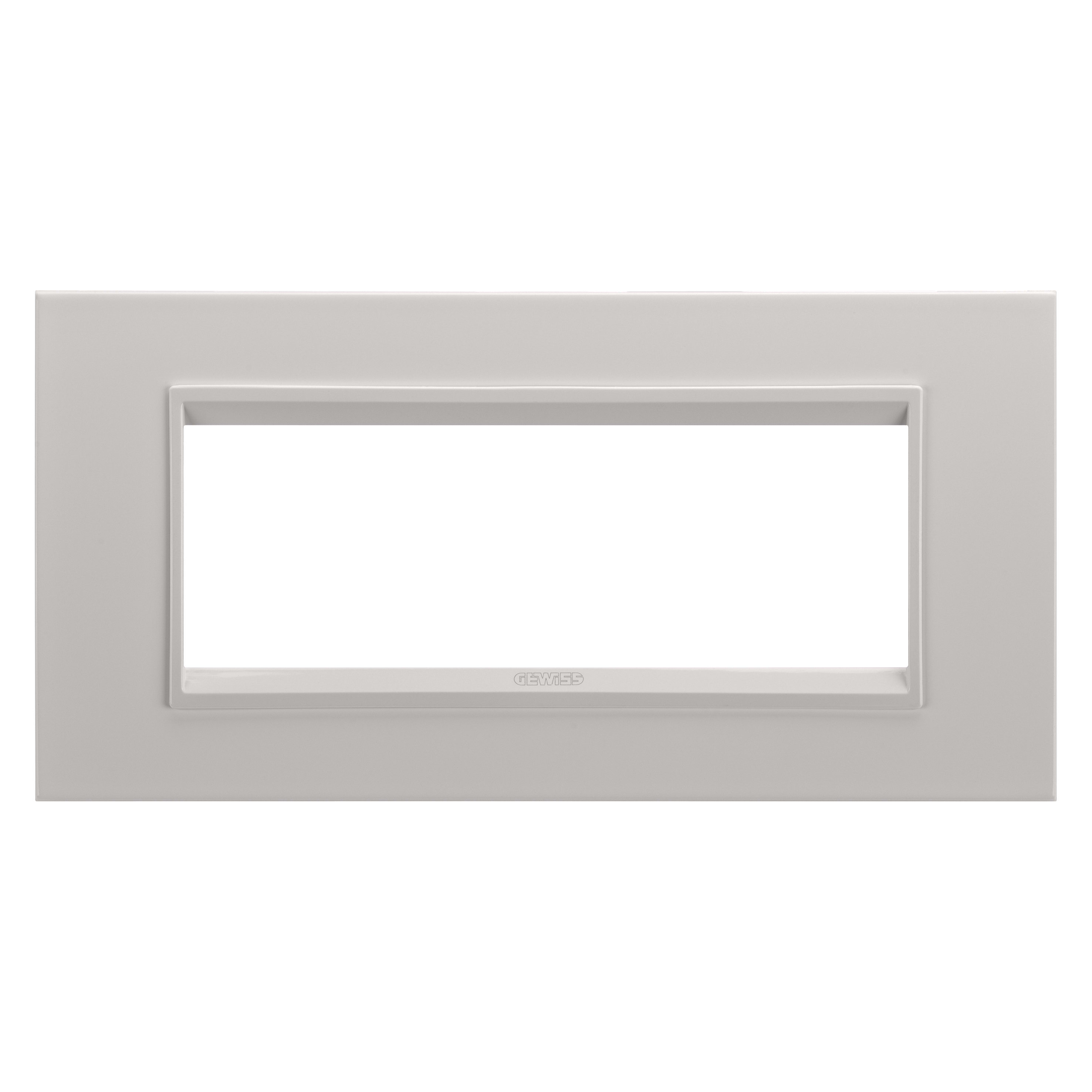 GEWISS - GEWGW16206XL PLACCA LUX 6M METAL NAT.BEIGE SAT.MONOCH