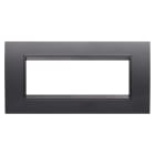 GEWISS - GEWGW16206YA PLACCA LUX - IN TECNOPOLIMERO - 6 POSTI - ARDESIA ABSOLUTE - CORNICE ARDESIA OPACO - CHORUSMART