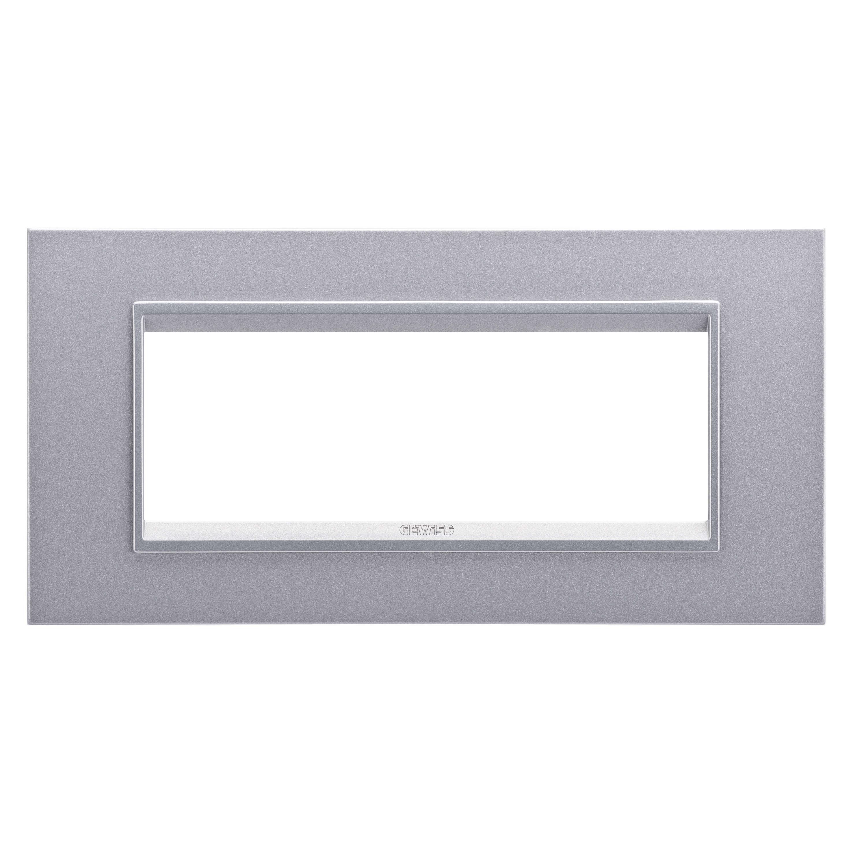GEWISS - GEWGW16206YT PLACCA LUX 6M TITANIO MONOCHROME