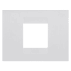 GEWISS - GEWGW16402VW PLACCA GEO - IN TECNOPOLIMERO VERNICIATO - 2 POSTI - BIANCO SATINATO - CHORUSMART