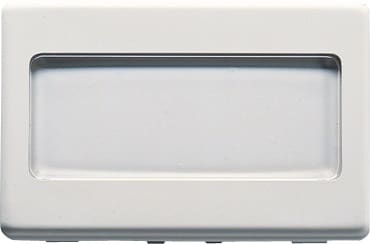 GEWISS - GEWGW20591 PULSANTE CON TARGA P.NOME 2M ILLUM.SY/WT