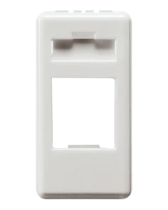 GEWISS - GEWGW20270 CONTENITORE VUOTO PREDISPOSTO PER ALLOGGIAMENTO CONNETTORI - AMP / KEYSTONE JACK - 1 MODULO-SYSTEM WHITE