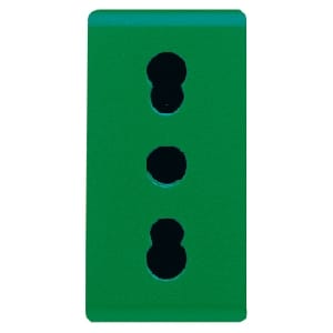 GEWISS - GEWGW20281 PRESA 2P+T 16A BIV.ST.ITALIANO VERDE