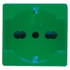 GEWISS - GEWGW20282 PRESA STANDARD ITALIANO/TEDESCO 250V ac - PER LINEE DEDICATE - 2P+T 16A BIVALENTE - P40 - 2 MODULI - VERDE - SYSTEM