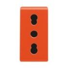 GEWISS - GEWGW20286 PRESA 2P+T 16A BIV.ST.ITALIANO ARANCIO