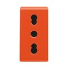 GEWISS - GEWGW20286 PRESA 2P+T 16A BIV.ST.ITALIANO ARANCIO