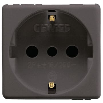 GEWISS - GEWGW21205 PRESA 2P+T 16A ST.ITALIANO/TED.SY/BK