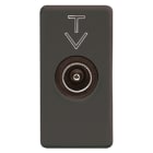 GEWISS - GEWGW21382 PRESA TV PASS.ATT.10DB C.M.9,5MM SY/BK