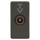 GEWISS - GEWGW21386 PRESA TV PASS.ATT.5 DB C.M.9,5MM SY/BK