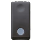 GEWISS - GEWGW21531 PULSANTE UNIPOLARE 250V ac - NC 10A - ILLUMINABILE - CON LENTE NEUTRA SOSTITUIBILE - 1 MODULO - SYSTEM BLACK