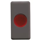 GEWISS - GEWGW21603 SPIA DI SEGNALAZIONE SINGOLA - 12/24/250V - ROSSO - 1 MODULO - SYSTEM BLACK