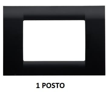 GEWISS - GEWGW22111 PLACCA 1P NERO TONER SYSTEM VIRNA