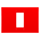 GEWISS - GEWGW22121 PLACCA VIRNA - IN TECNOPOLIMERO FINITURA LUCIDA - 1 POSTO - ROSSO GERANIO - SYSTEM