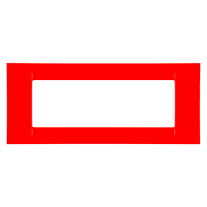 GEWISS - GEWGW22126 PLACCA 6M ROSSO GERANIO SYSTEM VIRNA