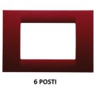 GEWISS - GEWGW22136 PLACCA 6M AMARANTO SYSTEM VIRNA