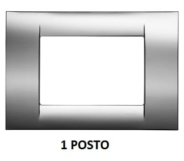 GEWISS - GEWGW22251 PLACCA 1M CROMO SOFT SYSTEM VIRNA